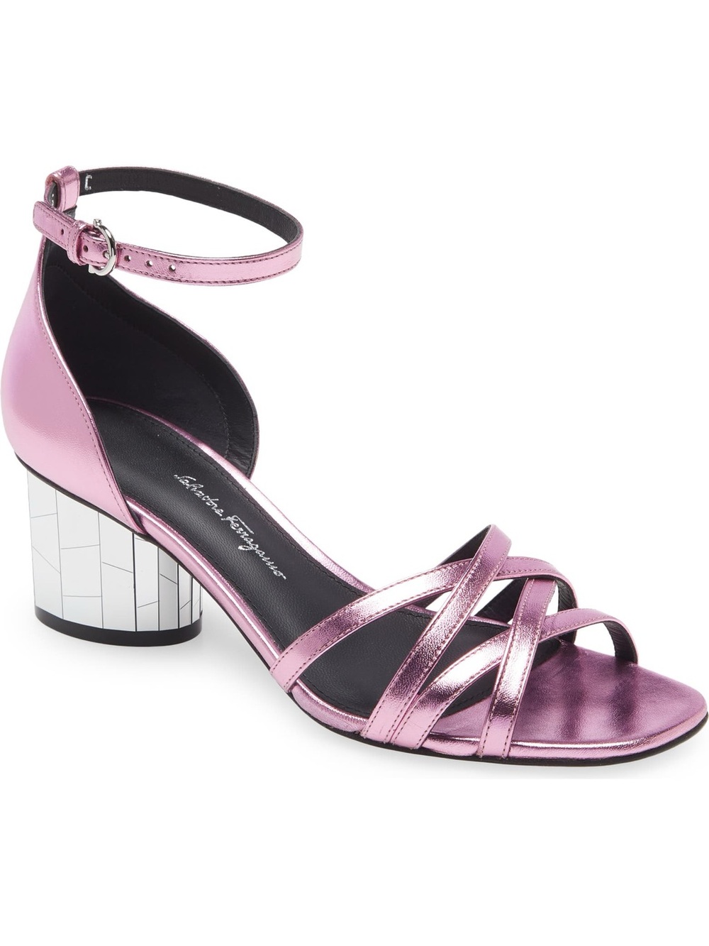 Salvatore Ferragamo Flor Block Heel Sandal